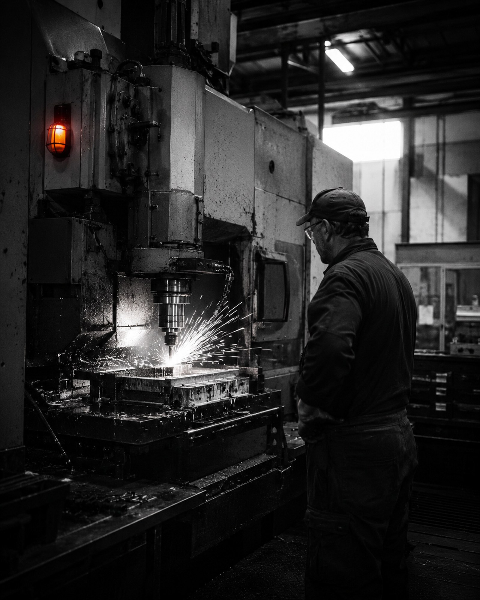 CNC Machinist tradesperson at work